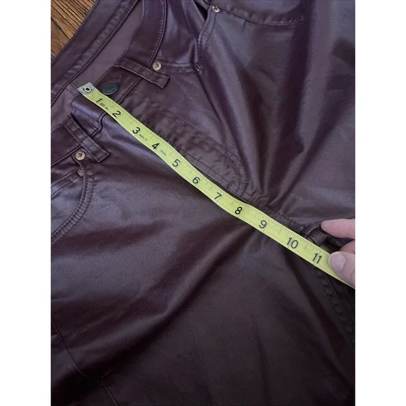 Gap Women's Size 28 / 6 Short Vintage Slim Mid Rise Coated‎ Shiny **Measure 32" - Picture 8 of 9